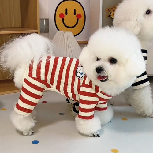 狗衣服秋冬薄款打底衫四脚家居服