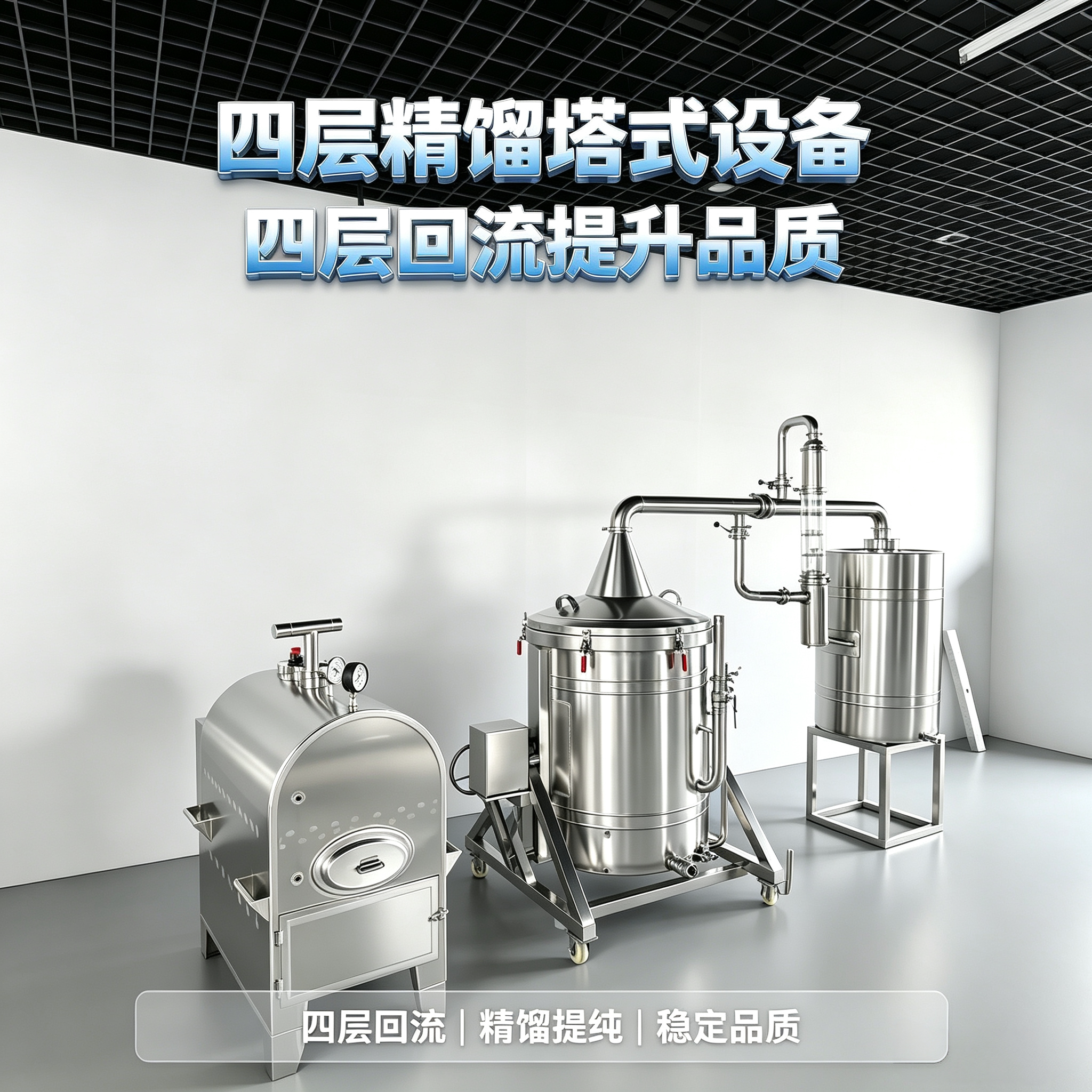 四层精馏提升出酒品质图片