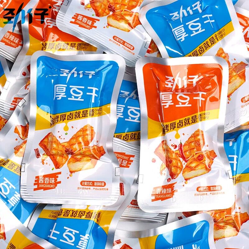 劲仔厚豆干香辣酱香味零食豆腐干香干即食小吃解馋小包装休闲零食