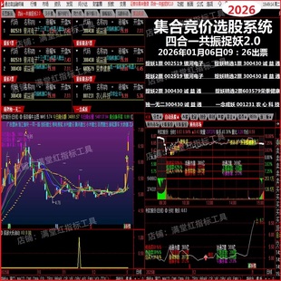 2026四合一抓妖2.0集合竞价抓涨停热点板块打板技术强势选股系统