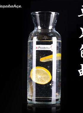 进口帕莎无铅玻璃瓶果汁饮料瓶创意果汁杯耐热牛奶杯家用冷水壶