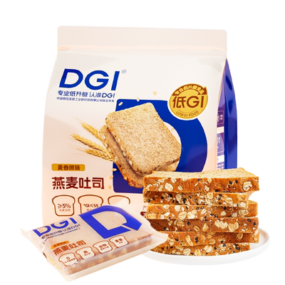 DGI无糖精全麦面包饱腹代餐
