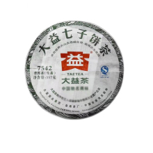 大益2012年普洱茶7542标杆生茶七子饼茶云南勐海茶厂357g