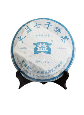 大益茶7542生茶饼2006年生普洱茶357g七子饼云南茶叶生普批次随机