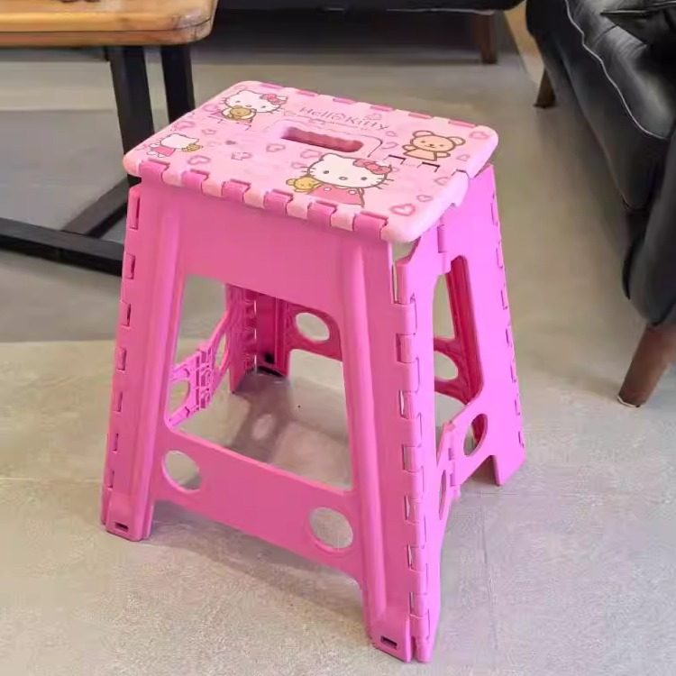 加厚便携折叠椅子成人塑料高凳脚踏凳餐椅挂浴室耐磨家用防滑防锈