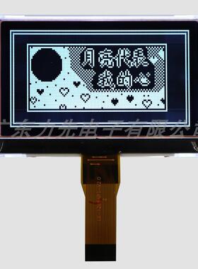 LX-12864P1大尺寸点阵液晶屏COG LCD显示屏黑底白字FSTN负显
