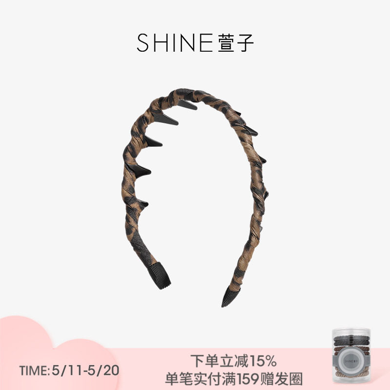 SHINE萱子饰品齿梳发箍波浪发卡带防滑齿洗脸发饰高颅顶神器