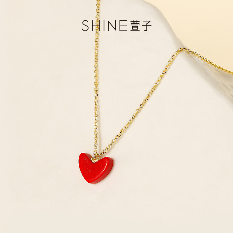 shine吊坠项链萱子饰品银质