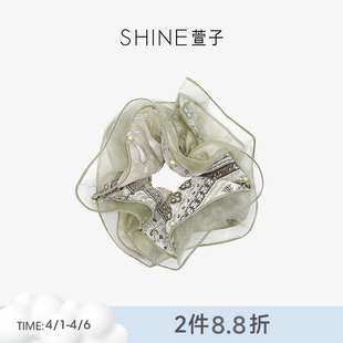 SHINE萱子饰品森屿花序系列设计感轻纱发圈奢华发绳大肠发圈春夏