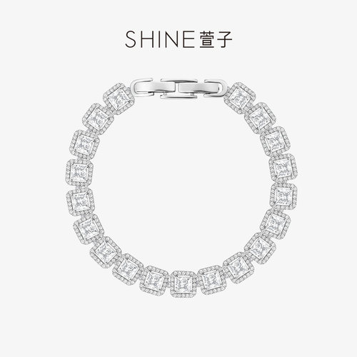 【曹颖甄选】SHINE萱子饰品半糖手链璀璨满钻手链礼物DB