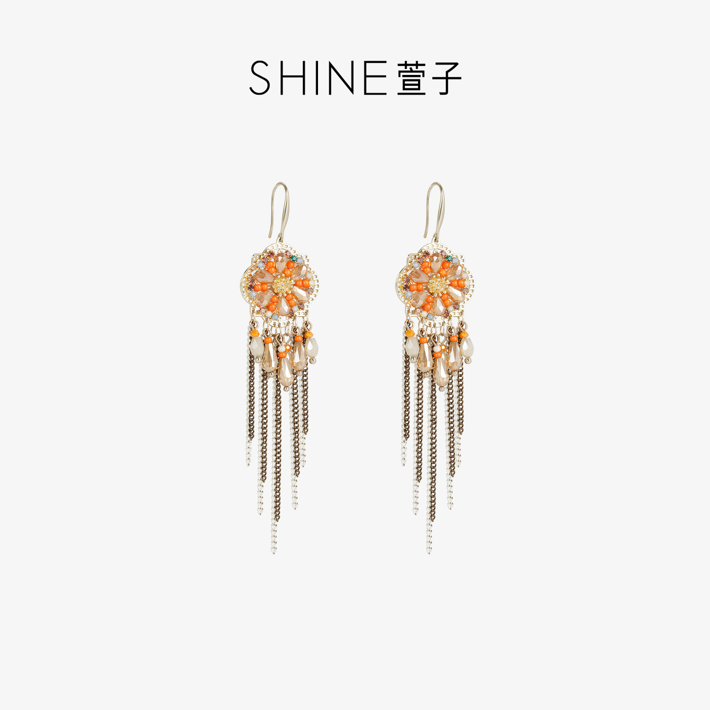 SHINE萱子原野牧歌系列流苏耳环