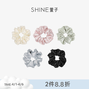 SHINE萱子饰品晨露晶语系列优雅璀璨发圈多巴胺色发绳春夏发饰