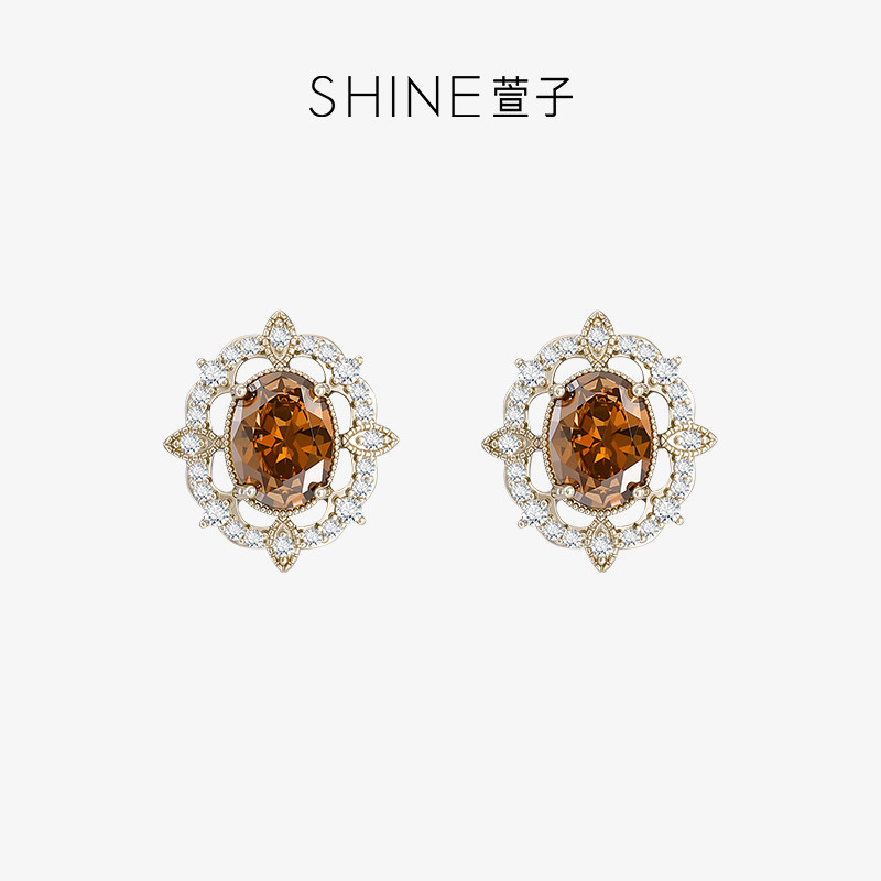 【七七酱直播间】SHINE萱子饰品复古奢华锁骨链璀璨闪耀项链耳钉,饰品/流行首饰/时尚饰品新,项链,淘宝优惠券,粉丝福利购,淘宝优惠卷