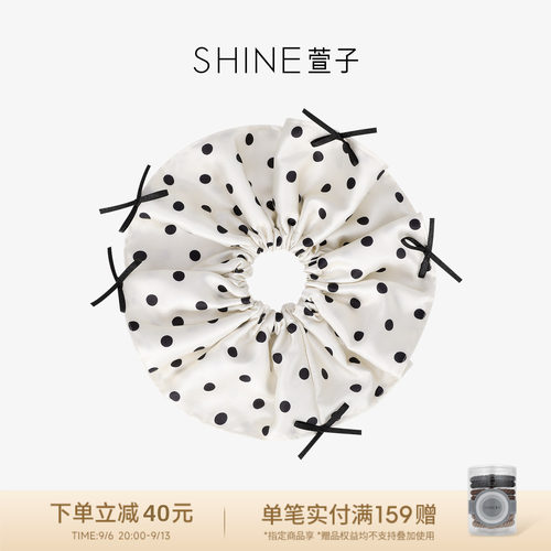 SHINE萱子优雅复古波点发圈