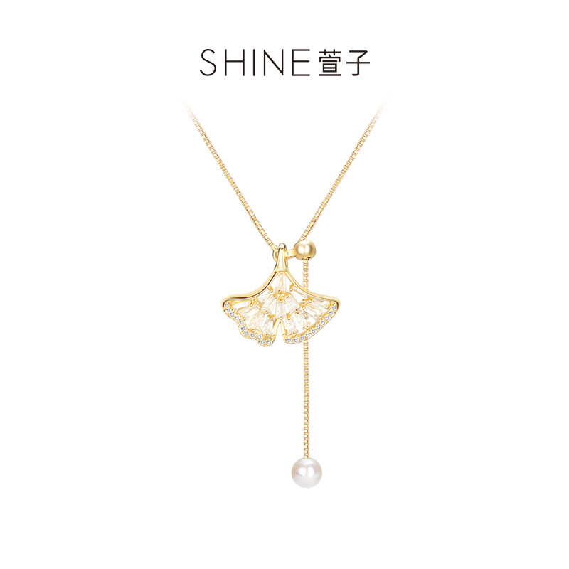 shine银杏叶萱子饰品女