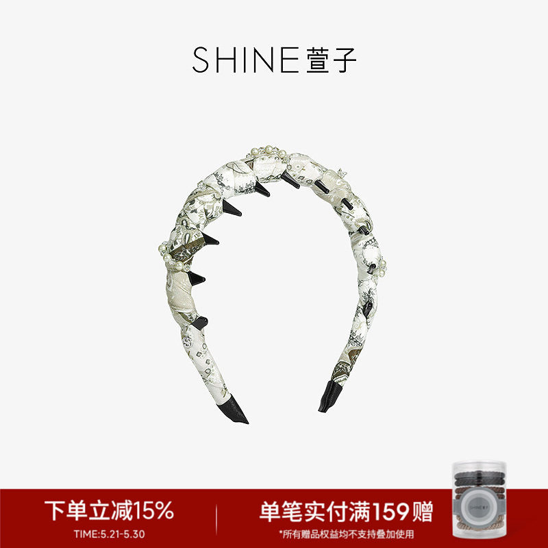 SHINE萱子饰品森屿花序系列气质扭结齿梳发箍氛围感约会穿搭