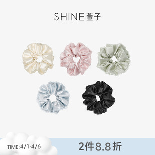SHINE萱子饰品晨露晶语系列优雅闪耀水晶发圈大号多巴胺春夏发绳