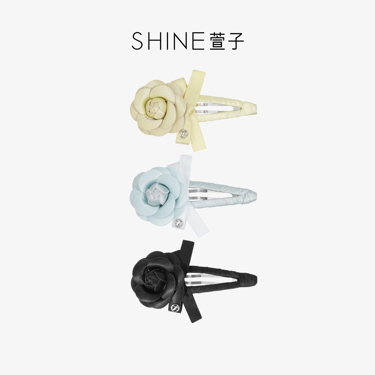 SHINE萱子饰品小花苞系列发饰花朵边夹甜美发夹装饰配件头饰