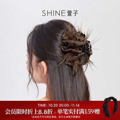 SHINE萱子咖羽梦影蝴蝶结抓夹