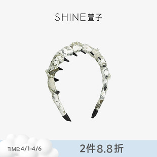 SHINE萱子饰品森屿花序系列气质扭结齿梳发箍氛围感春夏发卡新款