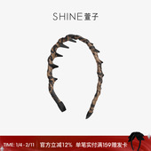 SHINE萱子饰品齿梳发箍波浪发卡带防滑齿洗脸发饰高颅顶神器