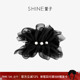 SHINE萱子饰品时尚 都市优雅轻纱珍珠丸子夹简约抓夹生日礼物