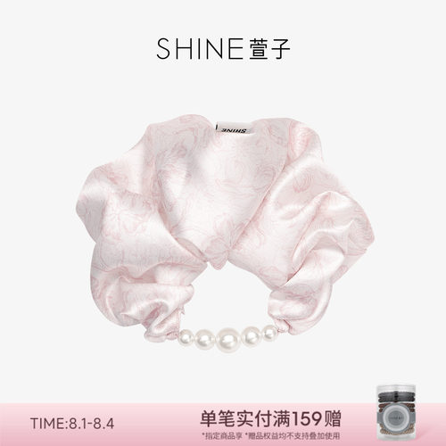 SHINE萱子海棠系列花朵珍珠发圈