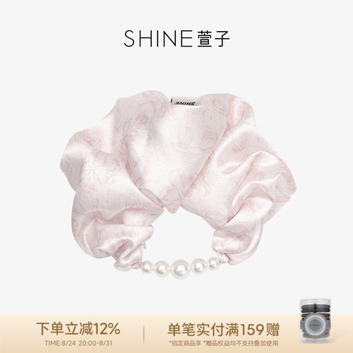 SHINE萱子海棠系列花朵珍珠发圈
