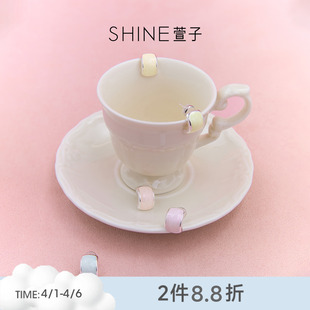 SHINE萱子饰品帕斯蒂尔系列简约韩系耳钉多巴胺色耳环春夏新款