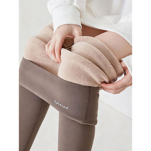 收腹提臀紧身打底裤 加绒鲨鱼裤 女冬外穿加厚保暖高腰显瘦瑜伽裤