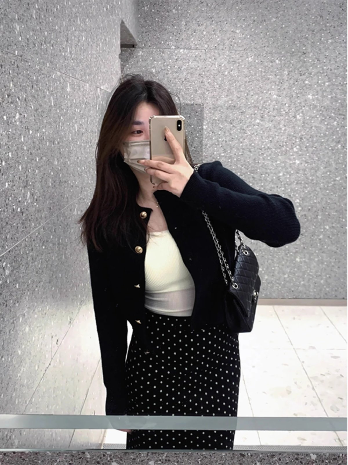 小香风黑色针织开衫女士秋冬穿搭高级感气质上衣法式软糯毛衣外套