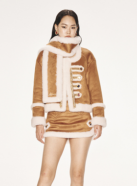 【明星同款】lefame拉飞姆复古时髦H型游牧军旅风外套