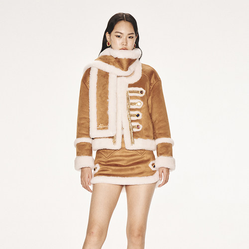 lefame常规H版型皮草外套