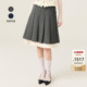 新款 lefame拉飞姆2025冬季 miu学院风中长百褶半裙 王子璇同款