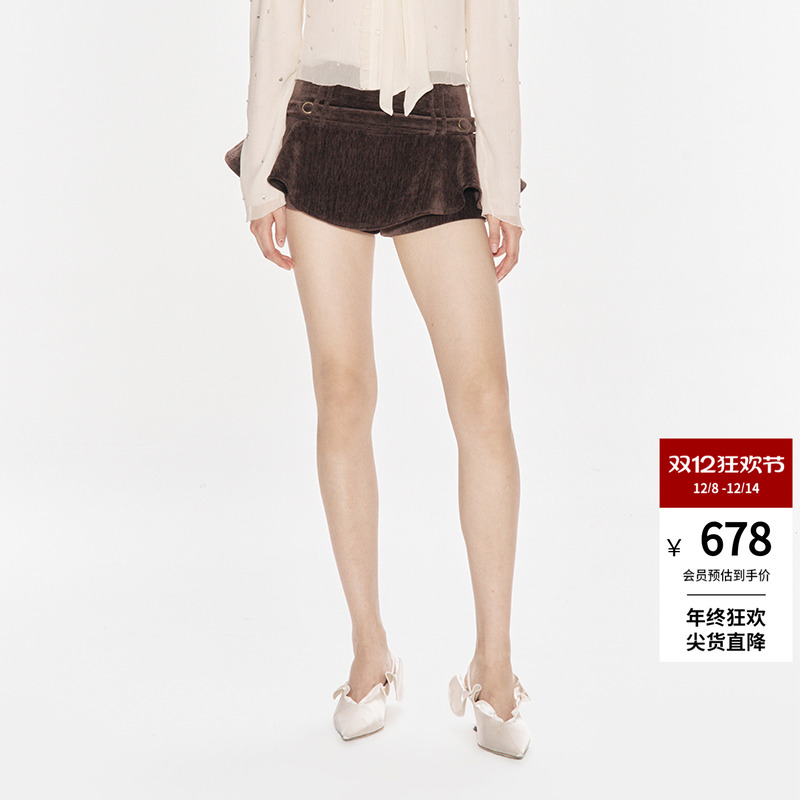 LEFAME短款学院风半身裙