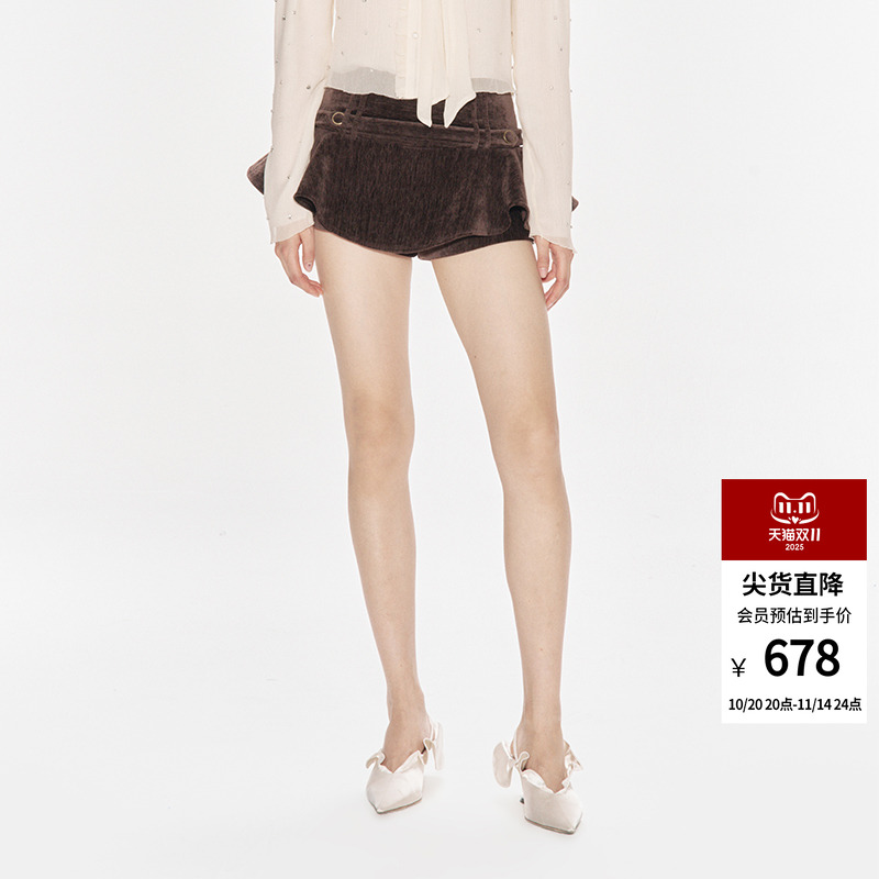 LEFAME短款学院风半身裙