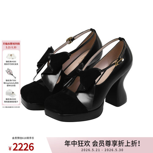 时尚玛丽珍高跟女鞋女