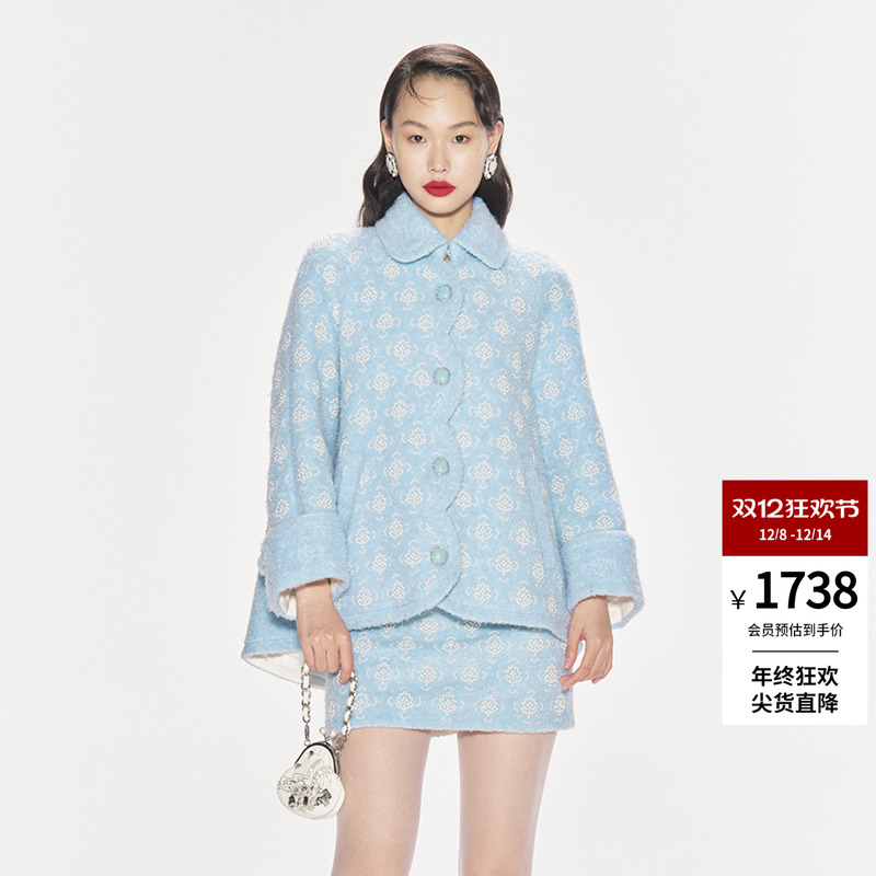 LEFAME中长款复古摩登外套