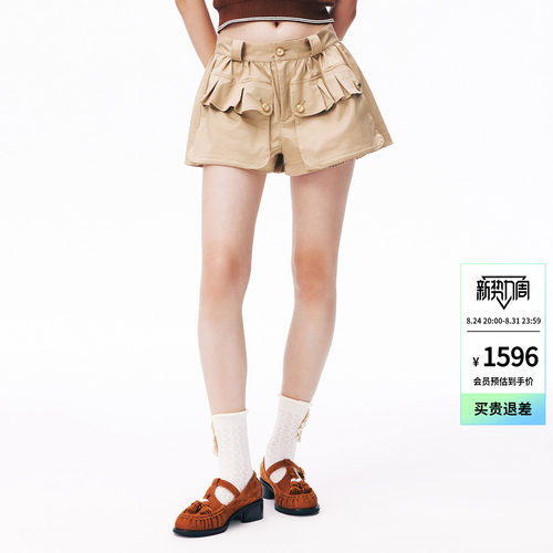 lefame拉飞姆2026秋季新款时尚工装风五袋裤短裤休闲裤女裤子显瘦