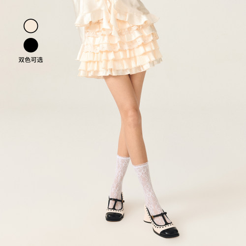 【裴珠泫同款】lefame拉飞姆蝴蝶结公主裙绣花法式蛋糕裙短裙女