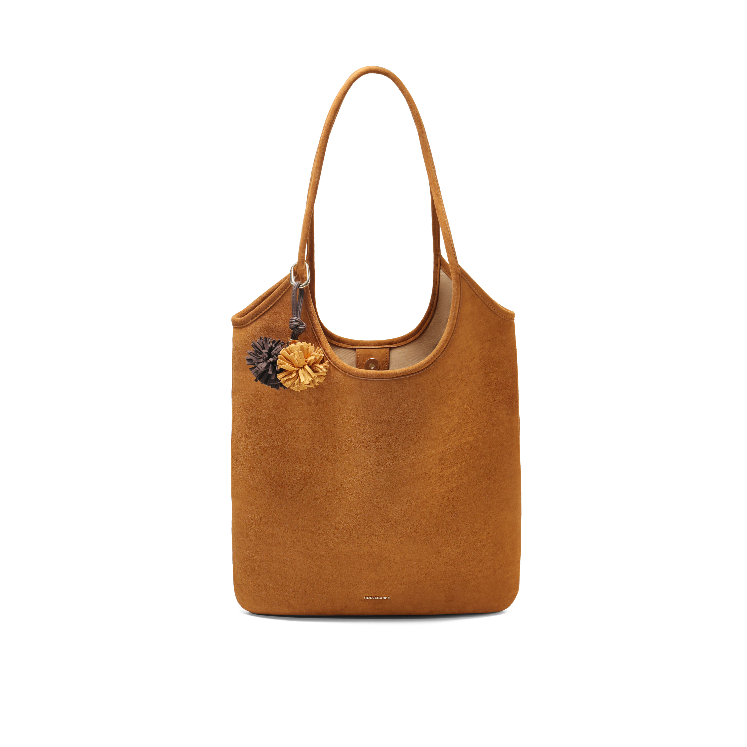 百丽包包女25秋新款miu系绒面单肩手提大容量托 托特包BL856CX5