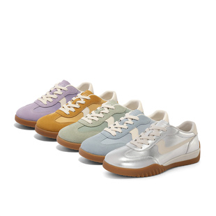 森达飞雁鞋德训鞋女2025夏新户外时尚运动平底休闲板鞋4NR27BM5