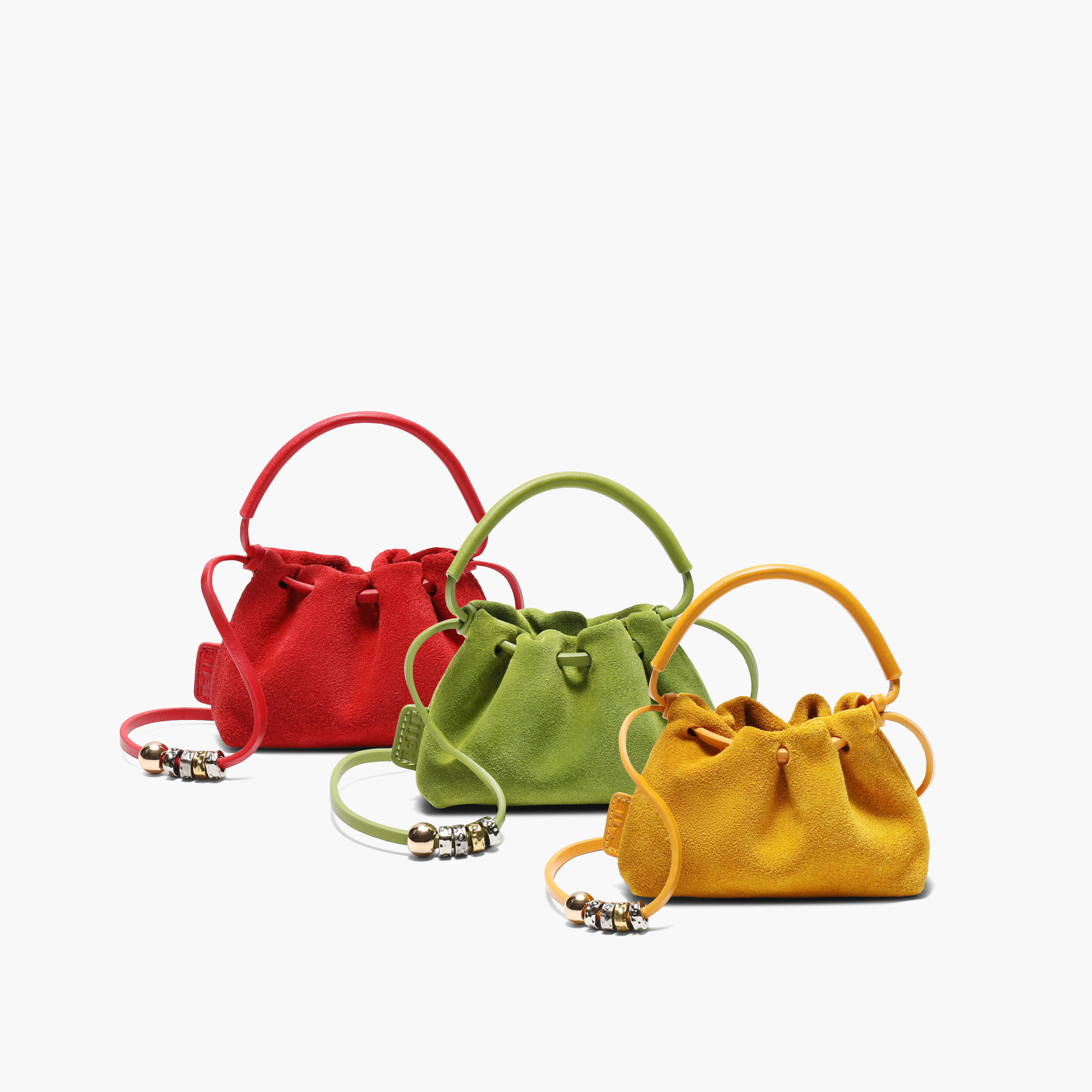 百丽包包女25秋季新款覆古抽绳云朵包单肩斜挎手提mini包F9963CX5