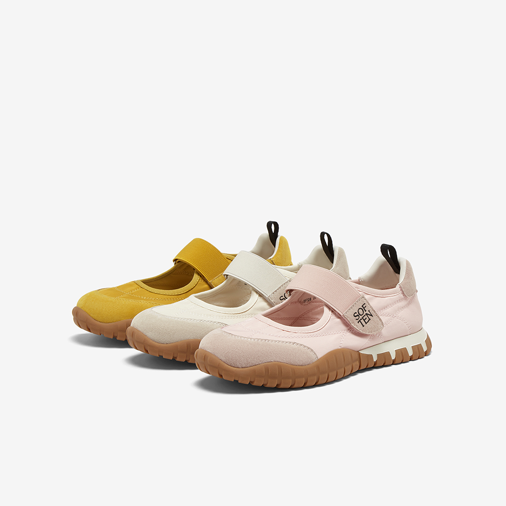 百思图2025秋季新款运动风玛丽珍鞋舒适平底女浅口单鞋I5728CQ5