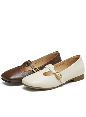 天美意复古平底乐福玛丽珍皮鞋女红色浅口单鞋2025夏新款KM083CQ5