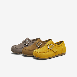 户外休闲深口女单鞋 百思图2025秋季 时尚 新款 UWK01CM5 袋鼠鞋