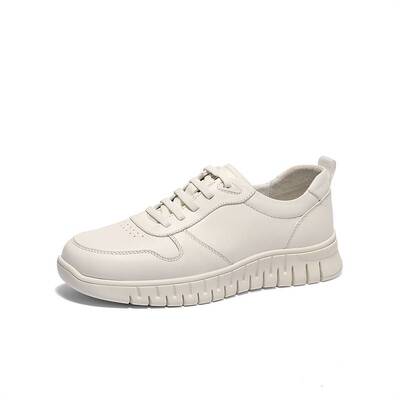 森达板鞋男2025春季新款商场同款简约潮流休闲小白鞋1VN01AM5