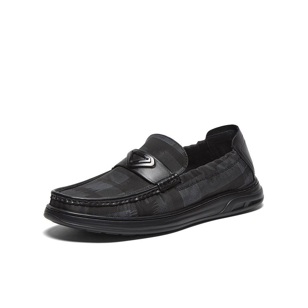 百思图2025夏季商场新款豆豆鞋懒人一脚蹬布鞋男休闲鞋V6025BM5,流行男鞋,布鞋,淘宝优惠券,粉丝福利购,淘宝优惠卷