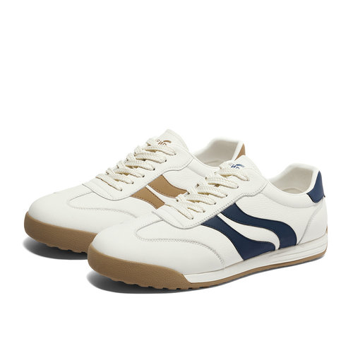 森达板鞋男款2024新款夏户外运动德训跑步平底休闲小白鞋ZYC05CM4