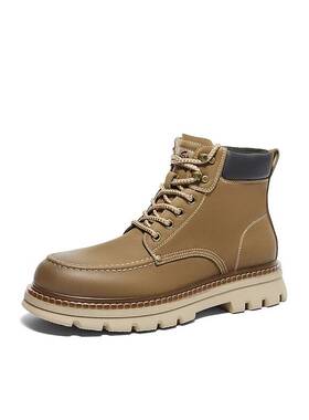 森达马丁靴男子2024年冬新商场同款户外工装大头靴短靴1TP01DD4
